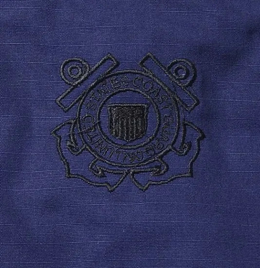 アメリカ沿岸警備隊 USCG ネイビー リップストップ ジャケット ロゴ刺繍入 新品 =