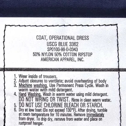スモール&ビッグ特価 アメリカ沿岸警備隊 USCG ネイビー リップストップ ジャケット 新品 =