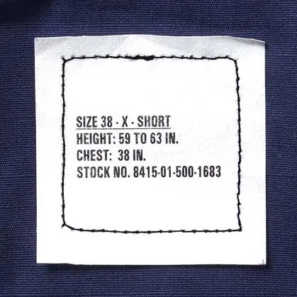 スモール&ビッグ特価 アメリカ沿岸警備隊 USCG ネイビー リップストップ ジャケット 新品 =