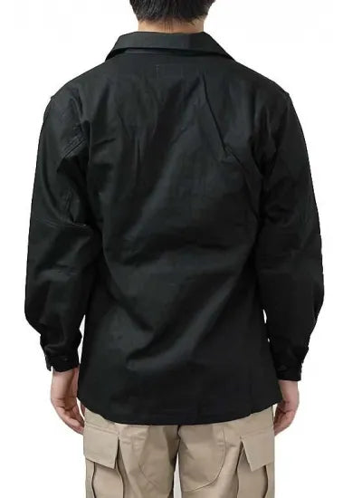 U.S. ブラック リップストップ コンバットジャケット 新品 A1BN=