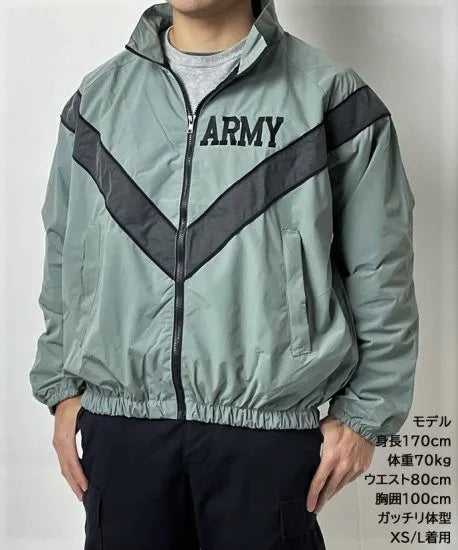 アメリカ軍 U.S.ARMY グレー 前期型 IPFU トレーニングジャケット 新品 A78N=