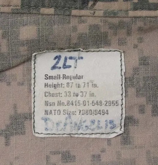 アメリカ軍 ACU デジタルカモ アラミド コンバットジャケット USED =