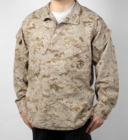 アメリカ海兵隊 USMC MCCUU デザート マーパット カモフラージュ コンバットジャケット USED =