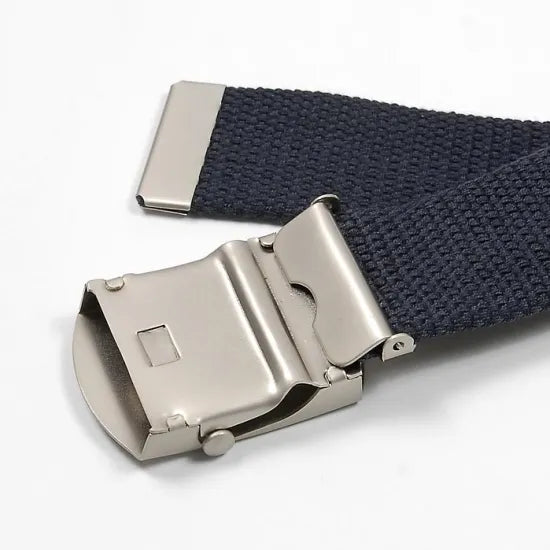 イギリス軍 ネイビー メタルバックル 38mm ウェブベルト 新品 188N-