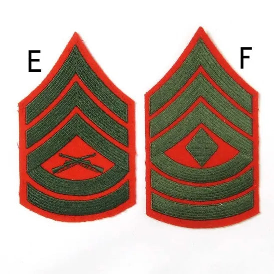 アメリカ海兵隊 USMC レッド 階級章ワッペン USED RANK-MC-RU2-