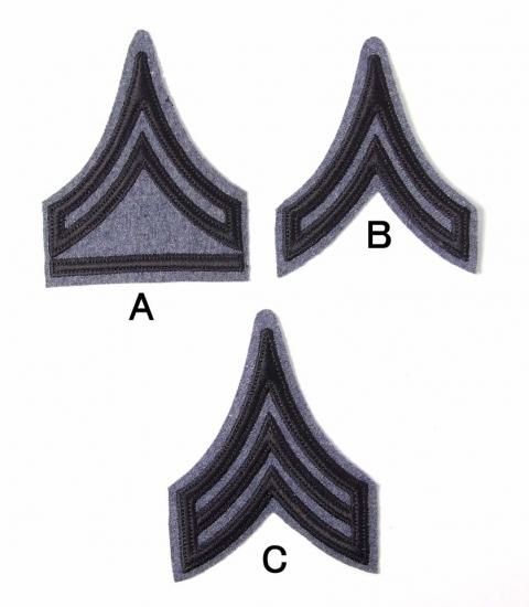 アメリカ軍 ウエストポイント 幹部候補生 階級章ワッペン 新品 PLCE-BLGY-