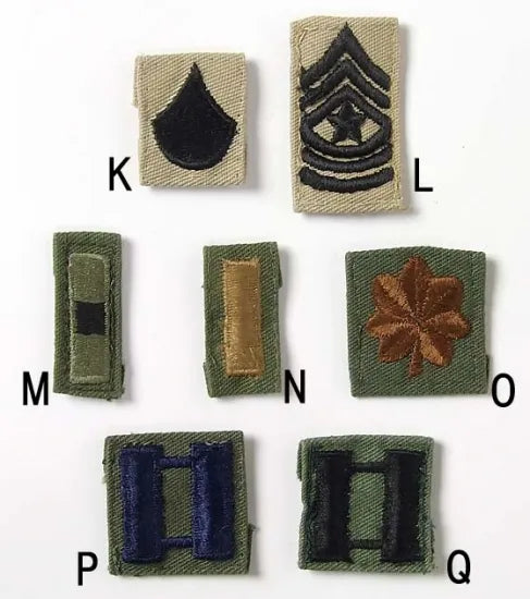 アメリカ軍 ミリタリー襟章ワッペン USED RANK-GU-S-