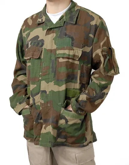 アメリカ軍 ウッドランドカモ ABDU エアクルー コンバットジャケット USED =