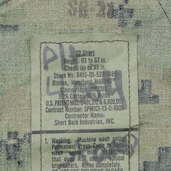 スモール特価 アメリカ海兵隊 USMC ウッドランド マーパットカモ MCCUU ジャケット USED A24U-SB=