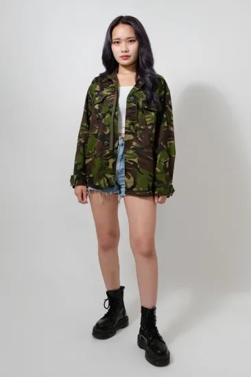 イギリス軍 DPM カモフラージュ ライトウェイト コンバットジャケット USED B23U=