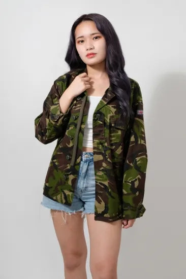 イギリス軍 DPM カモフラージュ ライトウェイト コンバットジャケット USED B23U=