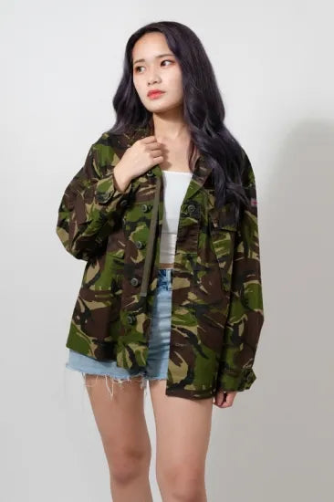 イギリス軍 DPM カモフラージュ ライトウェイト コンバットジャケット USED B23U=