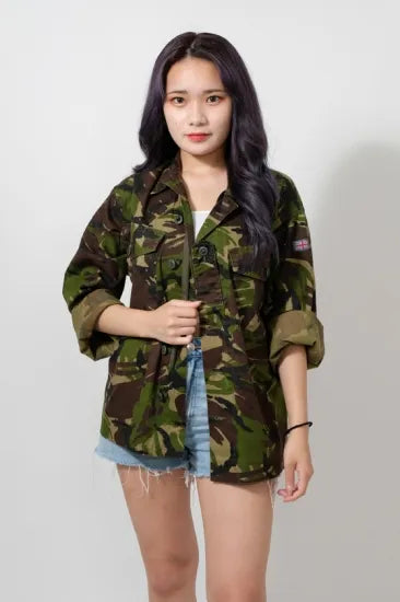 イギリス軍 DPM カモフラージュ ライトウェイト コンバットジャケット USED B23U=