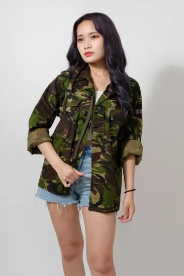 イギリス軍 DPM カモフラージュ ライトウェイト コンバットジャケット USED B23U=