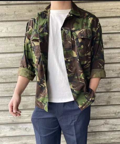 イギリス軍 DPM カモフラージュ ライトウェイト コンバットジャケット USED B23U=