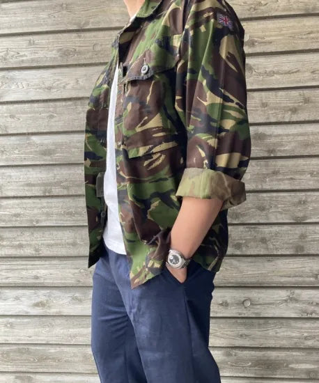 イギリス軍 DPM カモフラージュ ライトウェイト コンバットジャケット USED B23U=