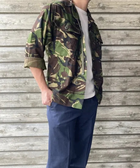 イギリス軍 DPM カモフラージュ ライトウェイト コンバットジャケット USED B23U=