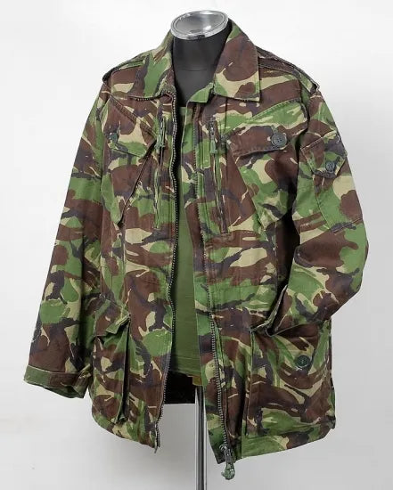 イギリス軍 DPM カモフラージュ ワッペン付 6ポケット コンバットスモックジャケット USED B34UW