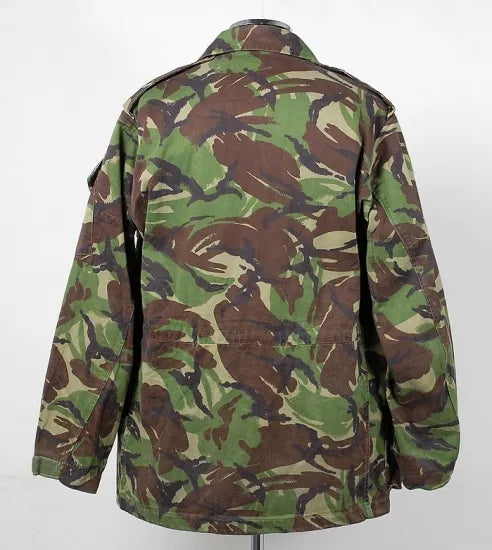 イギリス軍 DPM カモフラージュ ワッペン付 6ポケット コンバットスモックジャケット USED B34UW