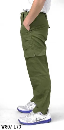 イギリス軍 OD ベイカーパンツ サイドポケット付 USED 201U-