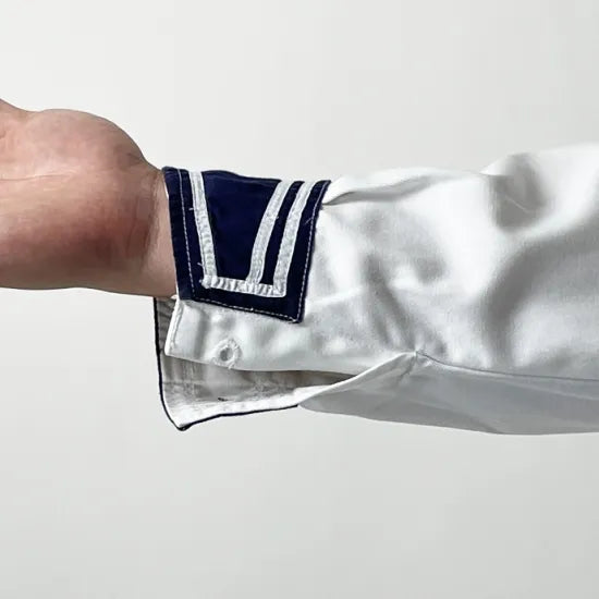 ドイツ海軍 NAVY ホワイト セーラー USED G30U=