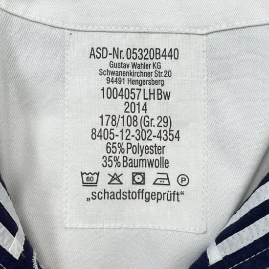 ドイツ海軍 NAVY ホワイト セーラー USED G30U=