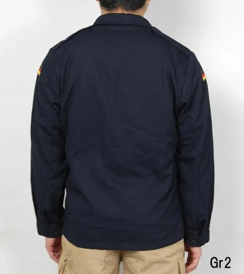 ドイツ海軍 ダークネイビー アラミド デッキジャケット USED G42U