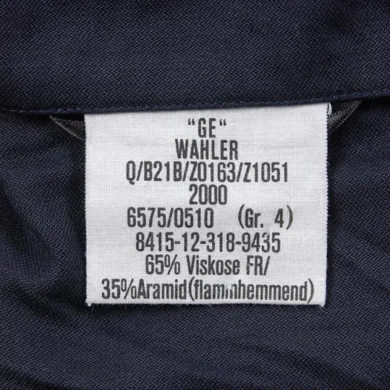 ドイツ海軍 ダークネイビー アラミド デッキジャケット USED G42U