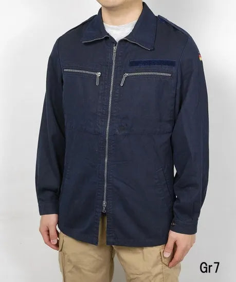 ドイツ海軍 ダークネイビー アラミド デッキジャケット USED G42U