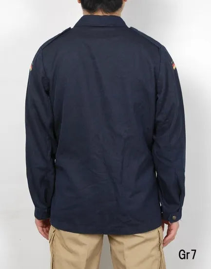 ドイツ海軍 ダークネイビー アラミド デッキジャケット USED G42U