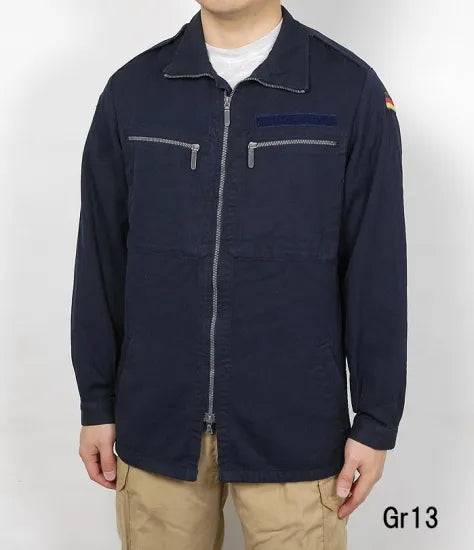 ドイツ海軍 ダークネイビー アラミド デッキジャケット USED G42U