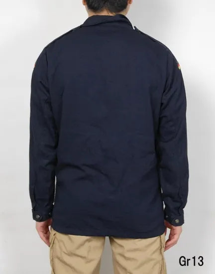 ドイツ海軍 ダークネイビー アラミド デッキジャケット USED G42U