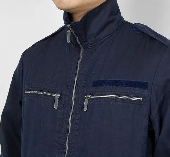 ドイツ海軍 ダークネイビー アラミド デッキジャケット USED G42U