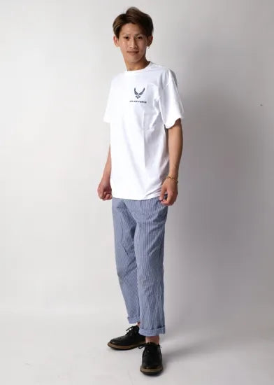 イギリス軍 ギンガムチェック ウエストゴム シェフパンツ USED 208U-