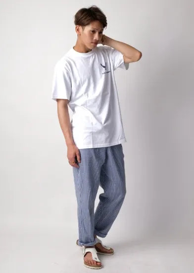 イギリス軍 ギンガムチェック ウエストゴム シェフパンツ USED 208U-