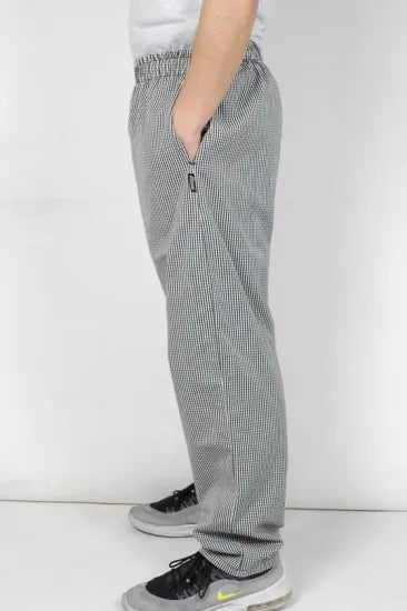 イギリス軍 ギンガムチェック ウエストゴム シェフパンツ USED 208U-