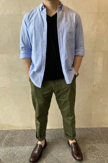 イギリス軍 OD ベイカーパンツ ニアニュー 201NB2-