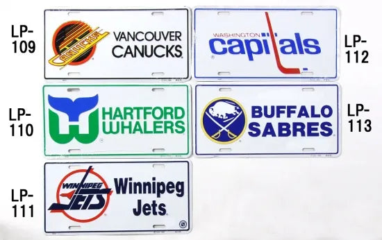 NHL アイスホッケー ビンテージ ライセンスプレート 新品 109-113-