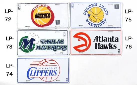 NBA バスケットボール ビンテージ ライセンスプレート 新品 61-76-
