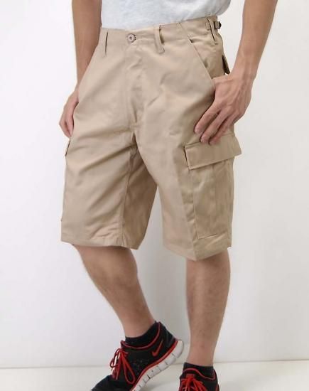 U.S. ベージュ コンバット バミューダ 新品 121NHZ=