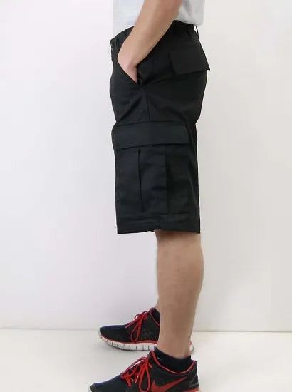 U.S. ブラック フロントジッパー BDU バミューダ 新品 122NHZ=