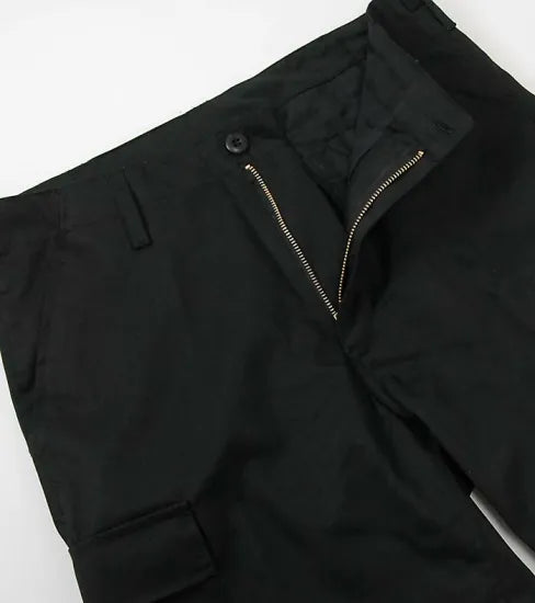 U.S. ブラック フロントジッパー BDU バミューダ 新品 122NHZ=