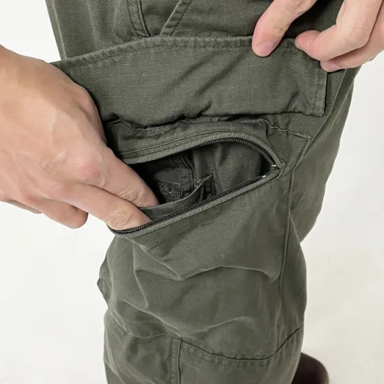 オーストリア軍 OD リップストップ カーゴパンツ USED 742UR=