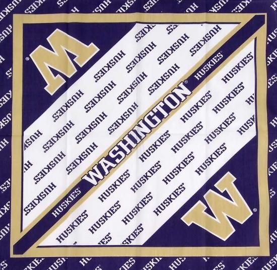 HAV-A-HANK/ハバハンク ワシントン大学 カレッジバンダナ 新品 -