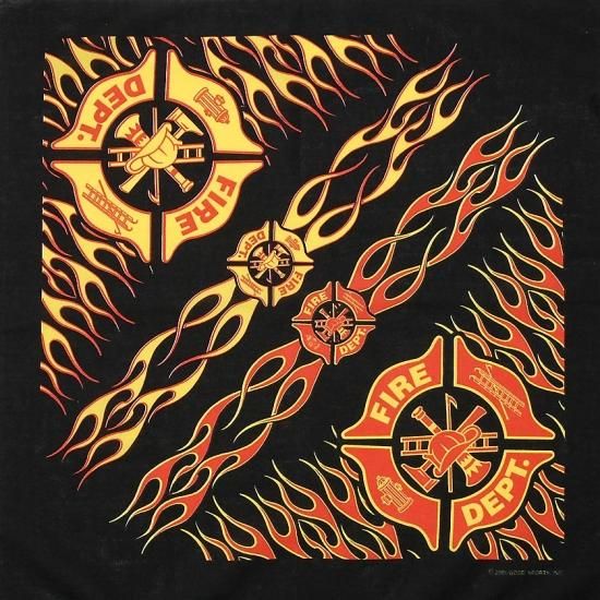 HAV-A-HANK/ハバハンク FIRE DEPT. バンダナ 新品 -