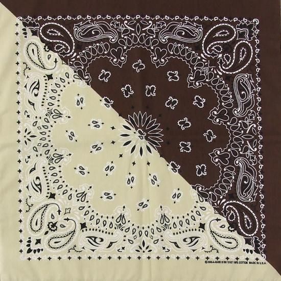 HAV-A-HANK/ハバハンク ココア/ベージュ バンダナ 新品 332-