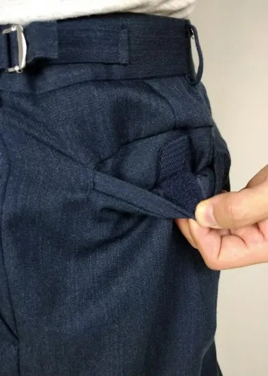 【訳あり】イギリス空軍 RAF ブルーグレー No.2 ドレスパンツ USED 206YUD=