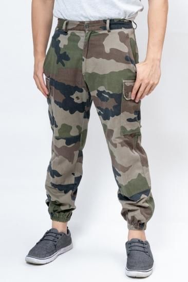 【スモール特価】フランス軍 CCE カモフラージュ F2(F1) パラシュートパンツ USED 421C-S=