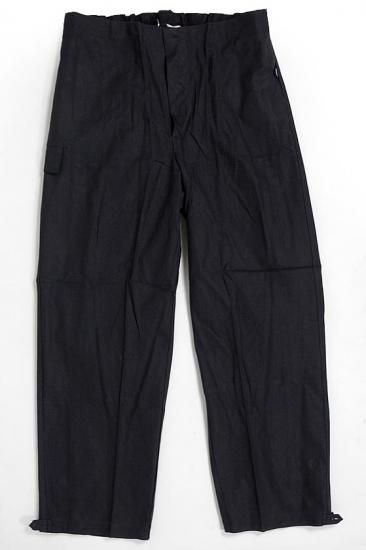 旧東ドイツ軍 NVA ブラック ビンテージ ワークパンツ 新品 310N=