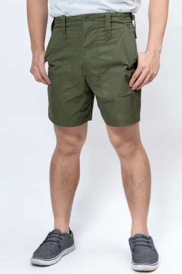 イギリス軍 OD リメイク ベイカーショートパンツ USED 201UBH-